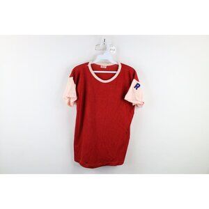 Vintage 40s 50s Wilton Mens Medium Distressed Rayon Knit Jersey T-Shirt USA